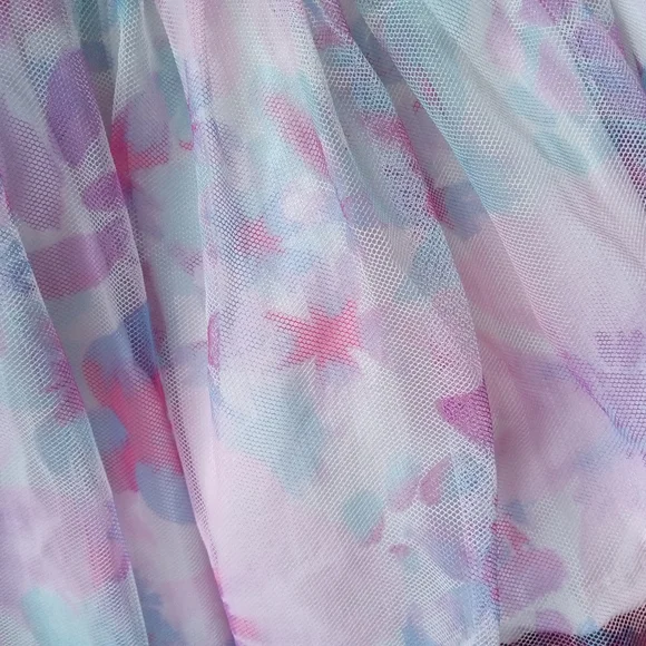 OSHKOSH B’GOSH Dress Floral Denim Overalls - Picture 2 of 5